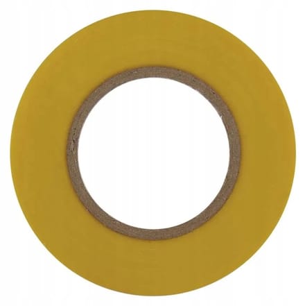 PVC Isolatietape Geel 19mm x 20m - Professionele Kwaliteit