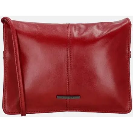 Claudio Ferrici Pelle Vecchia crossbody tas red