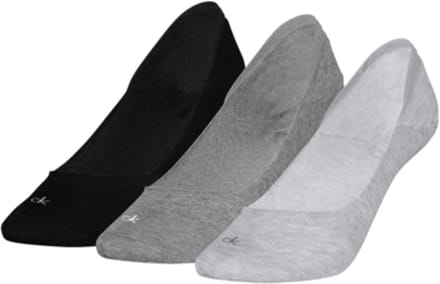 Calvin Klein Dames Footies Low Cut 3-Pack Grey Melange