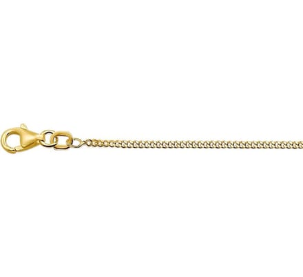 YO&NO -  Ketting - Goud - Gourmet -  1,6 mm - 80cm - 585 goud