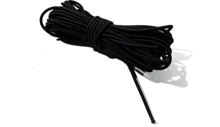 JUMBO bungeekoord | Elastiek | stretchtouw 4mm 30m zwart, grade A rubber