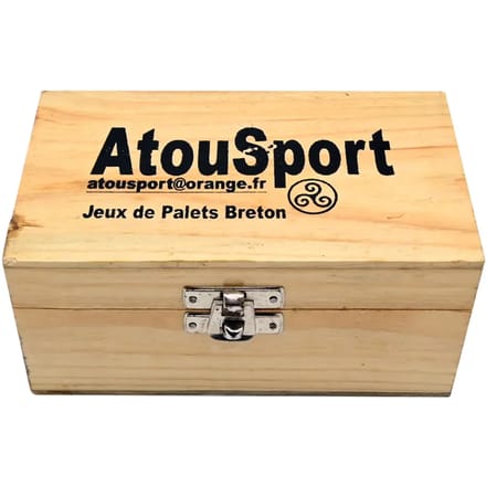 Balspel 12 schijven + 1 gietijzeren meester AtouSport