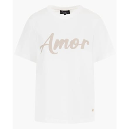 Elvira Collections T-shirt amor off-white