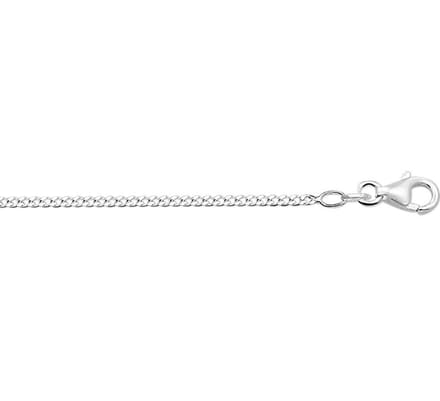 YO&NO -  Ketting - Witgoud - Gourmet -  1,8 mm - 60cm - 585 goud