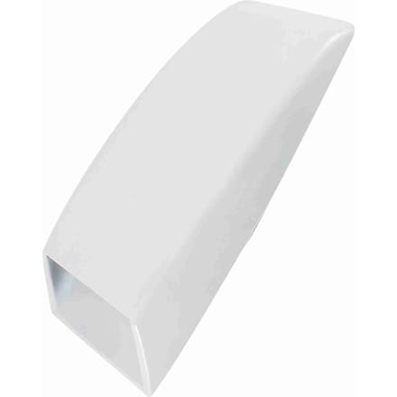 Auto Vrachtwagen Decoratieve Luchtstroom Inlaat Scoop Motorkap Ventiel Sticker Cover Motorkap Wit