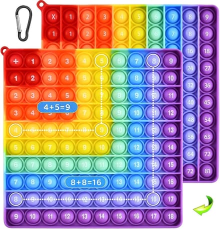 Dailygoods- Popit 20 x 20 cm - 2-in-1 Plopper Speelgoed - Sensorisch
