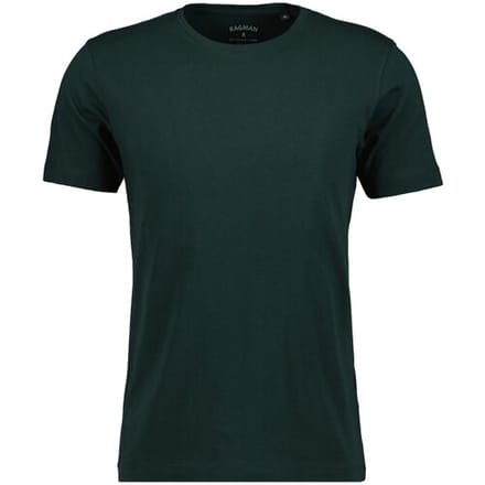 Ragman T-Shirt Uni Cotton Jersey Make My Day Shirt Donker Groen / male