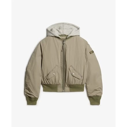 Superdry - MA1-bomberjack met capuchon - Dames - Buitenjassen