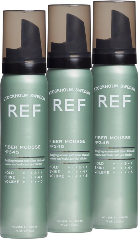 REF FIBER MOUSSE 3X 75ML TRAVELSIZE VOORDEEL
