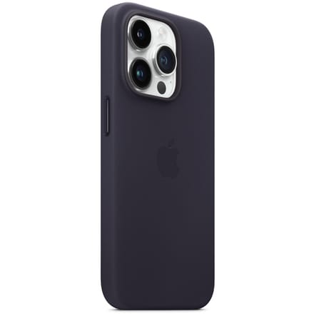 Leather Backcover MagSafe voor de Apple iPhone 14 Pro - Ink