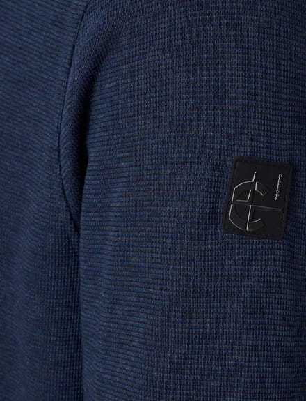 CASA MODA comfort fit sweatvest - donkerblauw