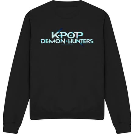 K-Pop Demon Hunters Unisex Volwassenen Logo Sweatshirt (Zwart)