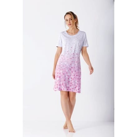 Hajo nachthemd roze confetti - Roze - Maat - 52/54