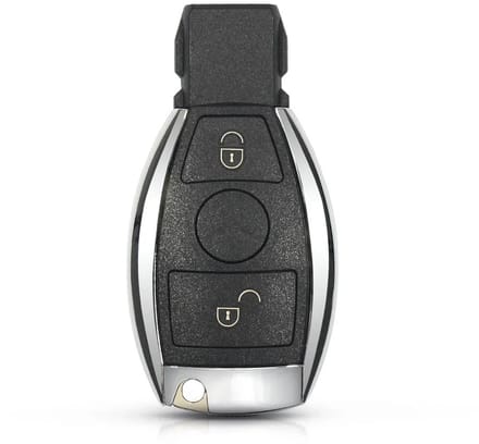 XEOD Autosleutelbehuizing - sleutelbehuizing auto - sleutel - Autosleutel / Geschikt voor: Mercedes 2 Knops smart sleutel