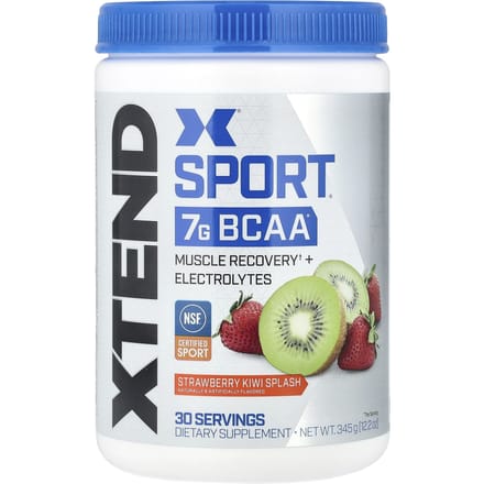 XTEND, Sport, 7G BCAA, Fraise Kiwi Splash, 12,2 oz (345 g)