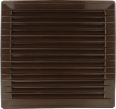 Ventilatierooster - Afsluitrooster - Ventilatie Binnen - Insectenbescherming - Ø 125 mm - bruin
