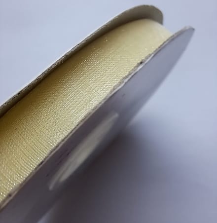 Organza lint 10 mm x 50 m - Kleur ivoor (Ivoire )