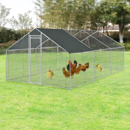 Kippenren Wels buitenren 3x6x2 m donkergroen pro.tec