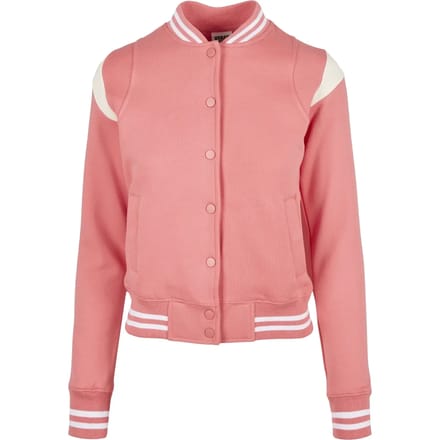 Urban Classics - Inset Sweat College jacket - M - Roze