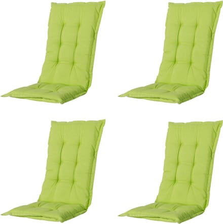 Madison - Tuinstoelkussen Lage Rug Panama lime - Ca. 105x50 cm - Set van 4