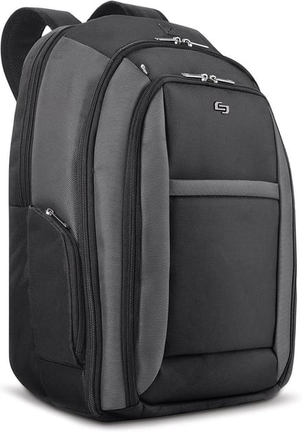Stevige 16 inch laptoptas rugzak voor laptops tot 40.6 cm in zwart
