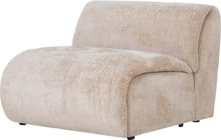 Tower Living - Redford 1-zitsbank zonder arm - beige