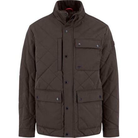 Fynch-Hatton Quilted Diamond Texture Fieldjacket Dark Chocolate / male