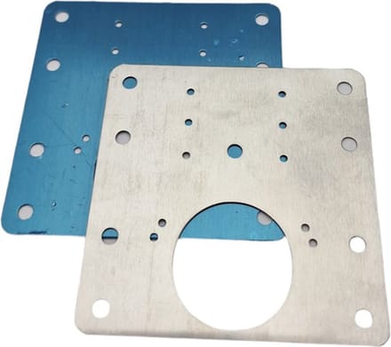 Knaak Scharnier Reparatie Plaat / Set - Incl. 12 Schroeven - 2 Stuks