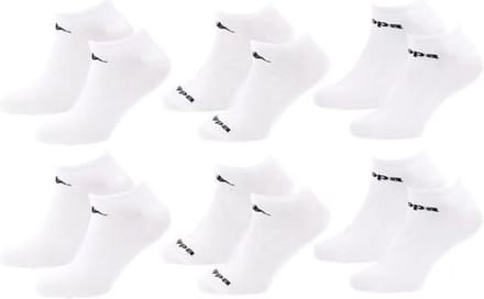 Kappa sneakersokken 6 paar wit maat 43/46