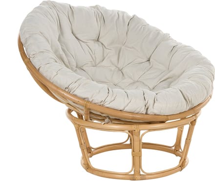 SALVO - Fauteuil - Lichtbeige - Rotan