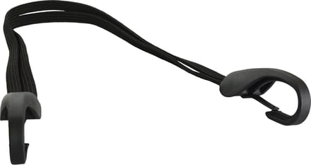 Snelbinder met 2 banden en grote veiligheidshaak - 57 cm - zwart