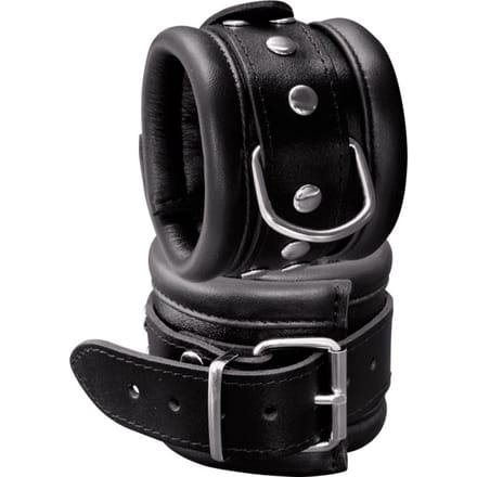 XX-Dreamtoys - Gevoerde Extra Brede Lederen Handboeien