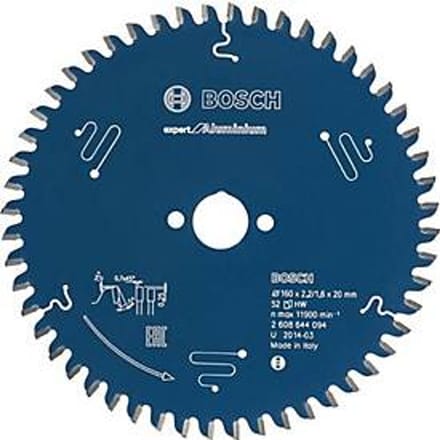 Bosch Accessories Expert for Aluminium 2608644095 Cirkelzaagblad 165 x 20 x 1.6 mm Aantal tanden: 52 1 stuk(s)