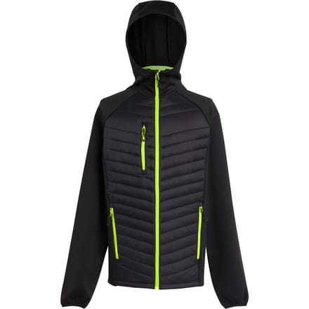 Regatta Heren Navigate Quilted Hybride Jas (Zwart/Lijkgroen)