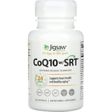 Jigsaw Health, Contient de la CoQ10, SRT, 60 Capsules