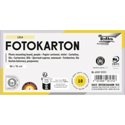 Fotokarton Folia 2-zijdig 50x70cm 300gr nr31 lila