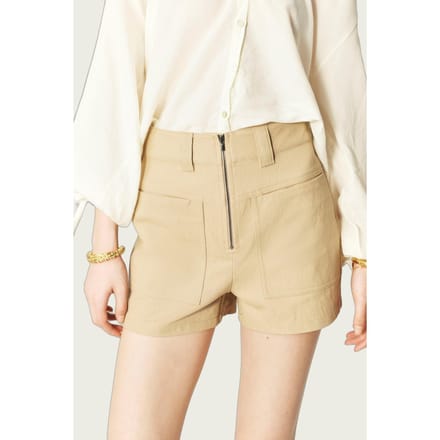 BA&SH Short Favid Beige Taglia: 42 | Pantaloncini Outlet | Donna | Marrone