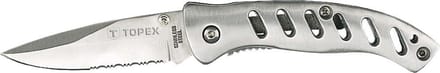 Topex - Zakmes - Roestvrijstaal - 80mm - Ergonomische Handgreep