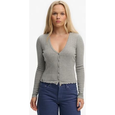 Dames pointelle cardigan Superdry Athletic Essentials