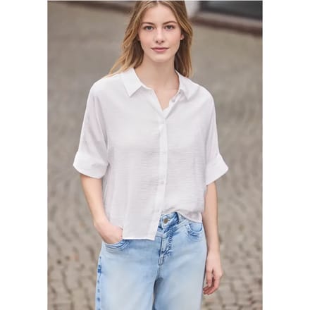 Dolman overhemdblouse met knoopsluiting