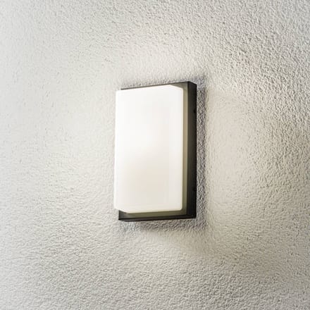 LCD Buitenwandlamp Babett E27 met sensor grafiet