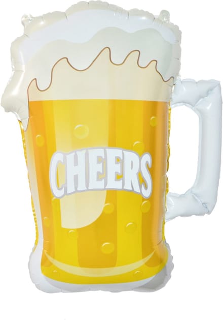 Folieballon - Bierglas - Cheers - 77cm - Zonder vulling