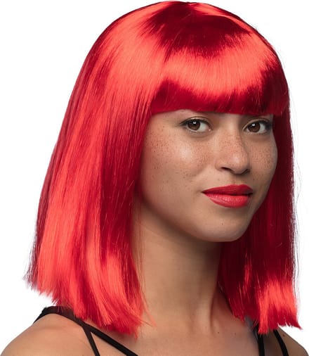 Boland - Pruik Dance rood Rood - Steil - Halflang - Vrouwen - - 80's & 90's