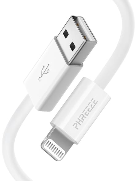 Oplaadkabel geschikt voor usb naar Lightning - Kabel geschikt voor iPhone & iPad - 1m wit