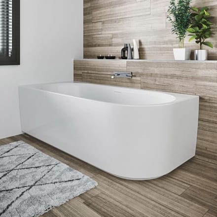 Desire Corner bathtub 184 x 84 cm right with Riho case, B087007005