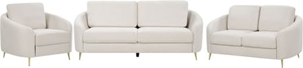 TROSA - Bankenset - Lichtbeige - Polyester