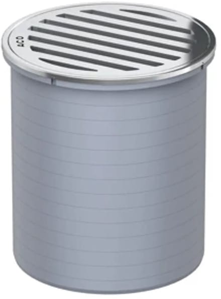 ACO Easy-Flow Opzetstuk ABS D136 K3/ Raam en Sleufrooster V2A los, 5141.25.00