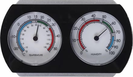 Hendrik Jan - Hygro-thermometer - Vierkant - 10 cm