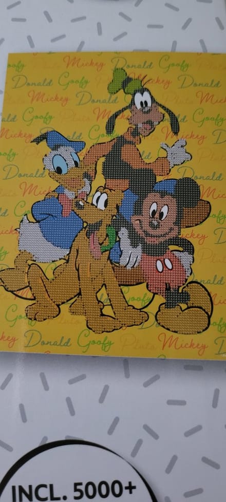Diamond paintingset- Mickey en vriendjes - 30x40 cm