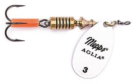 Mepps Aglia white - #3 - 6,5 gram - Fishing-bait.nl